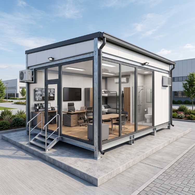Quality features and premium materials of WinaSpace portable cabins